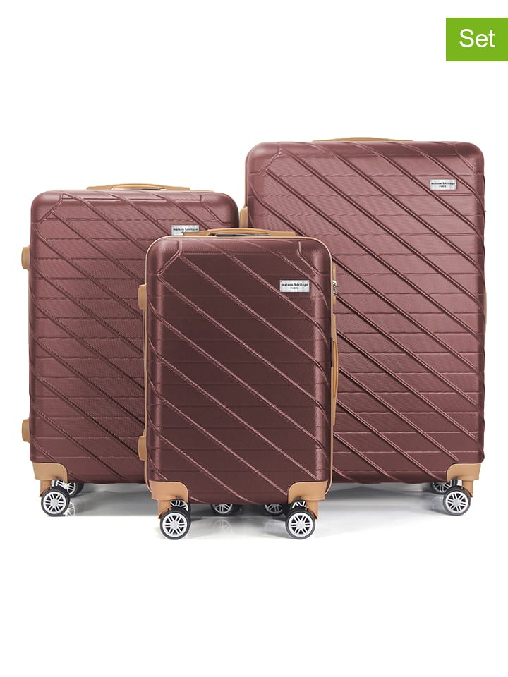 maison héritage PARIS 3-częściowy zestaw "Saint Germain" w kolorze brązowym rozmiar: onesize