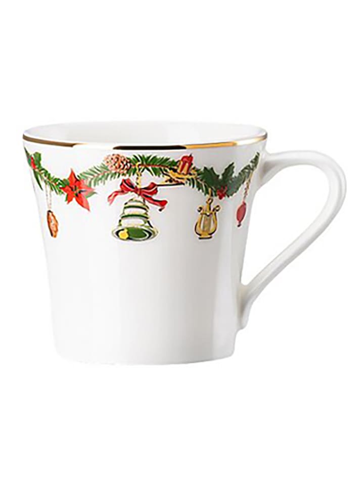 Hutschenreuther Filiżanka "Nora" w kolorze biało-zielono-czerwonym do espresso - 90 ml rozmiar: onesize