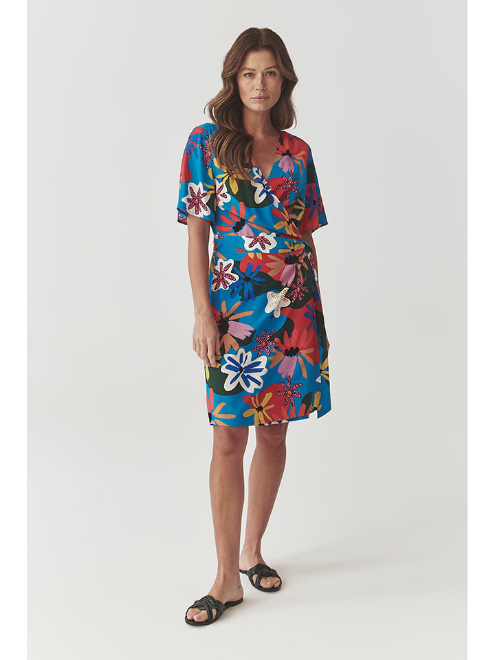 TATUUM Sukienka w kolorze niebieskim ze wzorem rozmiar: 42