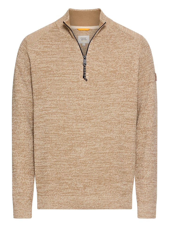 Camel Active Sweter w kolorze beżowym rozmiar: XL