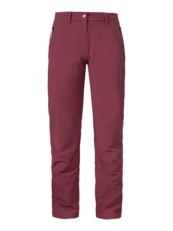 Schöffel Spodnie turystyczne "Engadin" w kolorze czerwonym rozmiar: 44