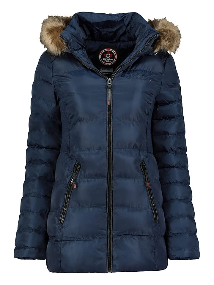 Canadian Peak Płaszcz zimowy "Anieseak" w kolorze granatowym rozmiar: XL