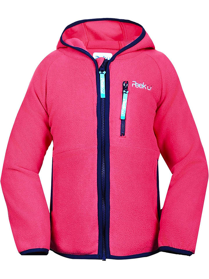 Peek U Kurtka polarowa "Robbie" w kolorze różowym rozmiar: 128