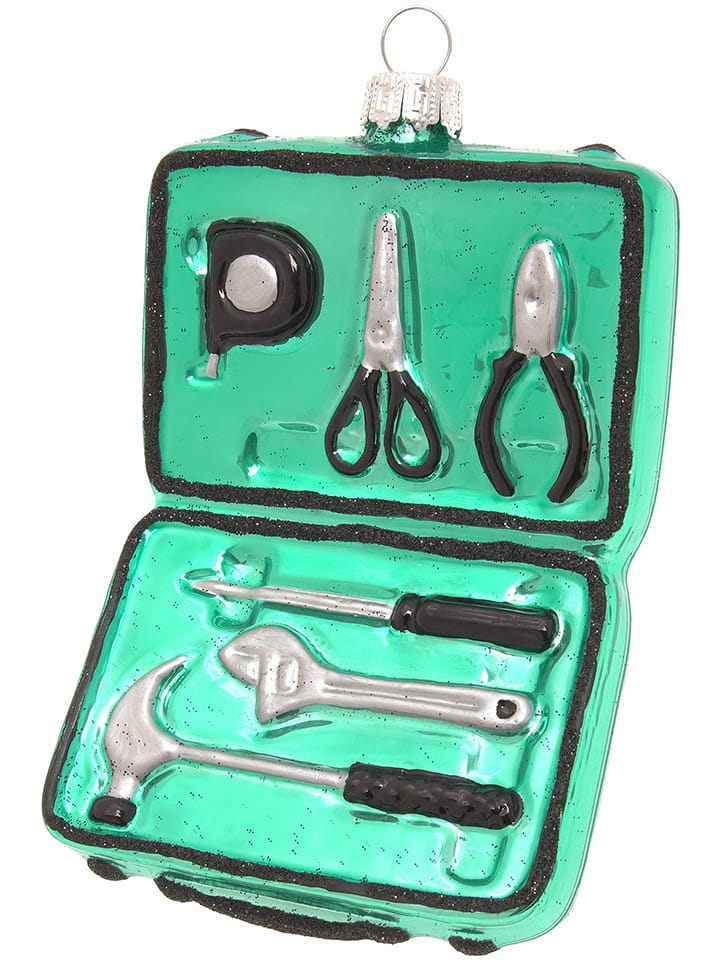 Krebs Glas Lauscha Ozdoba choinkowa w kolorze zielonym - dł. 12 cm rozmiar: onesize