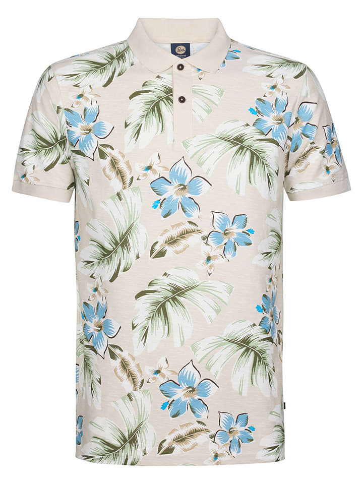 Petrol Industries Koszulka polo w kolorze beżowym rozmiar: M