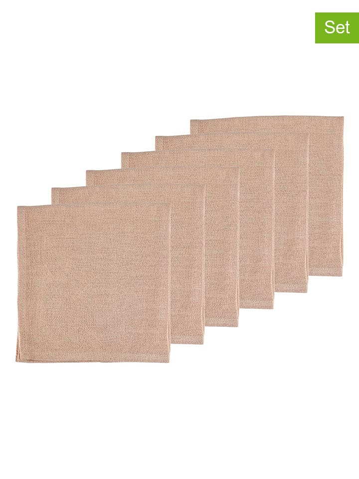 Björn Serwetki (6 szt.) w kolorze jasnoróżowym - 40 x 40 cm rozmiar: onesize