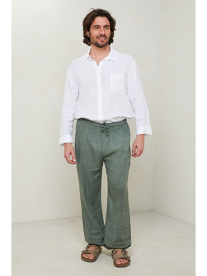 Lin Passion Spodnie w kolorze zielonym rozmiar: L/XL