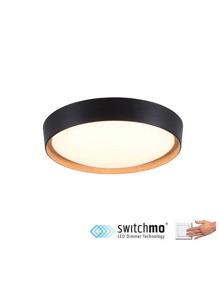 Just Light Lampa sufitowa LED w kolorze czarnym - Ø 39,6 cm rozmiar: onesize