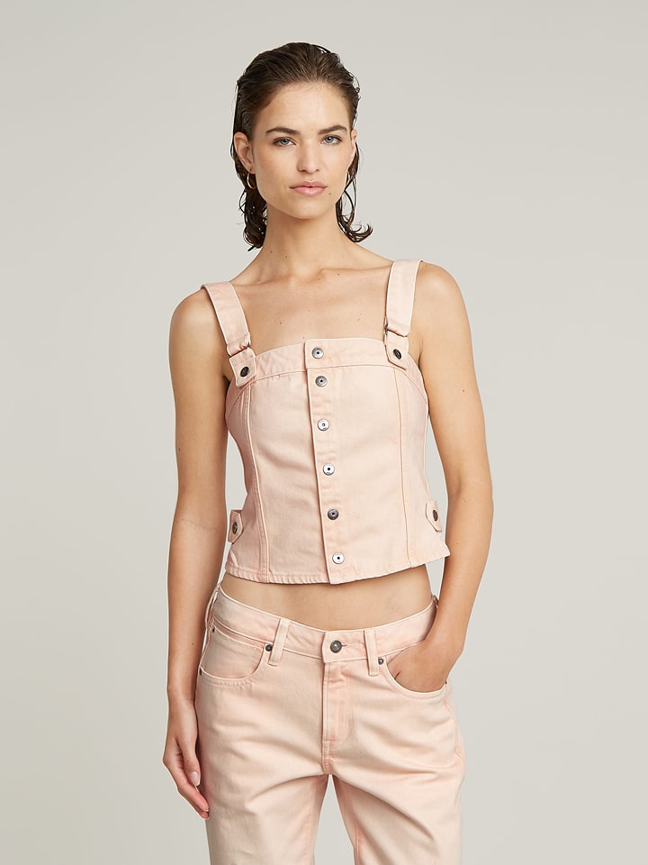 G-Star Top w kolorze pomarańczowym rozmiar: XS