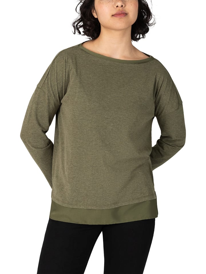 Timezone Koszulka w kolorze khaki rozmiar: S