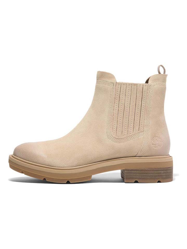 Timberland Skórzane sztyblety "Brimfield" w kolorze beżowym rozmiar: 41