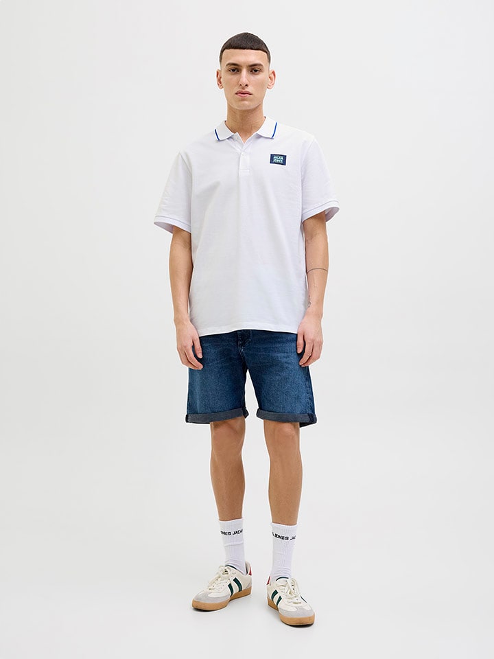 Jack & Jones Koszulka polo w kolorze białym rozmiar: S