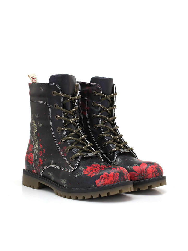 Goby Botki w kolorze granatowo-czerwonym rozmiar: 37