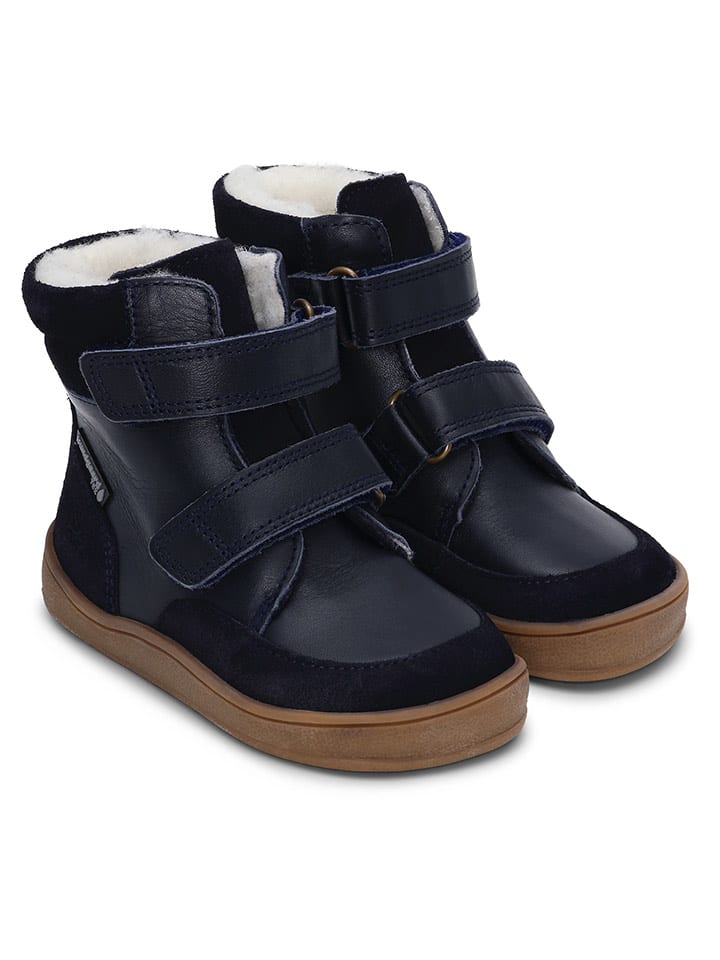 Bundgaard Skórzane botki "Basil Strap Mini II TEX" w kolorze granatowym rozmiar: 22