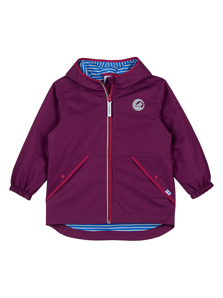 finkid Kurtka przeciwdeszczowa "Puuskianinen" w kolorze fioletowym rozmiar: 80/90