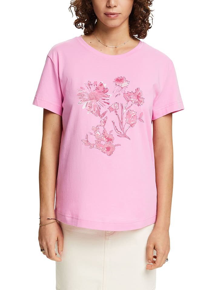 ESPRIT Koszulka w kolorze jasnoróżowym rozmiar: XXS