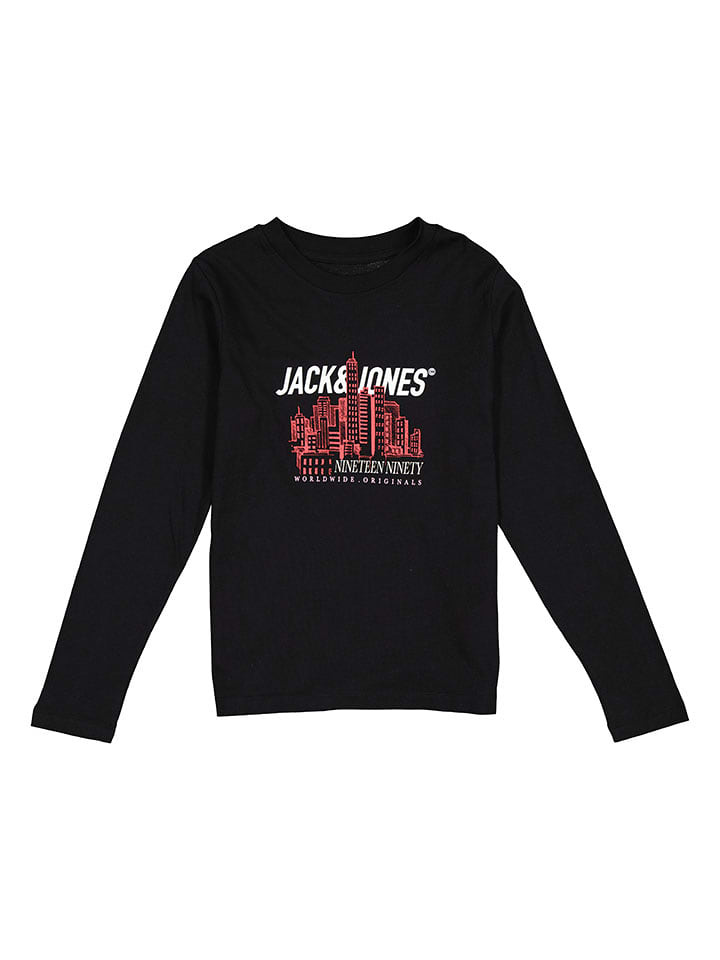 JACK & JONES Junior Koszulka "York" w kolorze czarnym rozmiar: 164