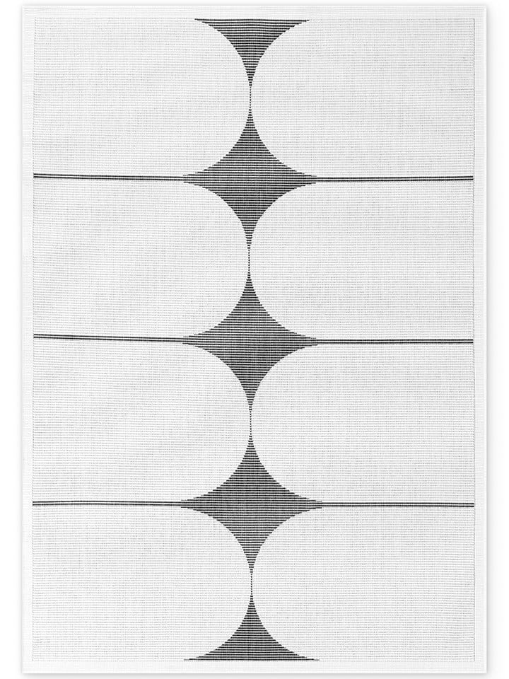 NORTHRUGS Dwustronny dywan zewnętrzny "Bowen" w kolorze czarno-białym rozmiar: 160x230 cm