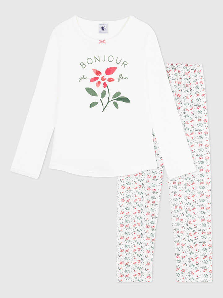 PETIT BATEAU Piżama w kolorze białym rozmiar: 92
