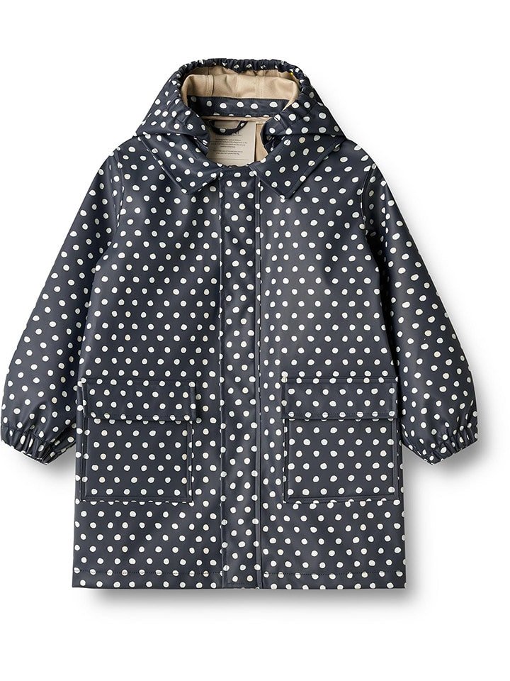 Wheat Kurtka przeciwdeszczowa "Finley" w kolorze czarno-kremowym rozmiar: 122