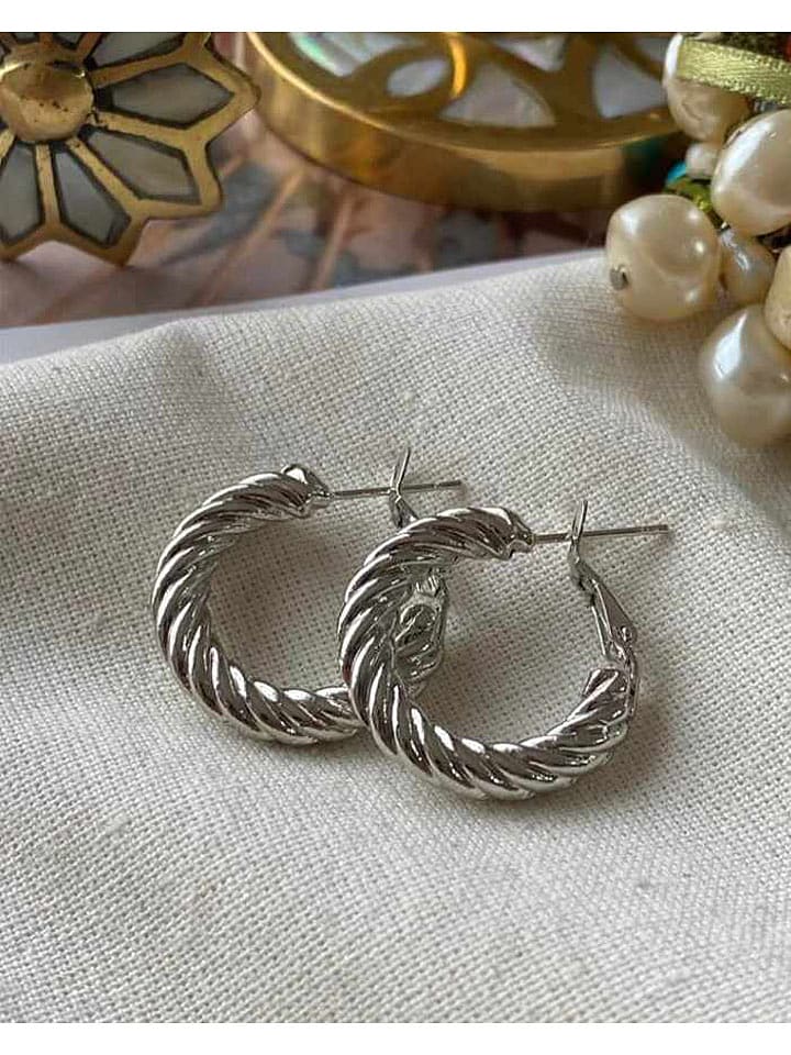 Luseera Pozłacane kolczyki-kreole rozmiar: onesize