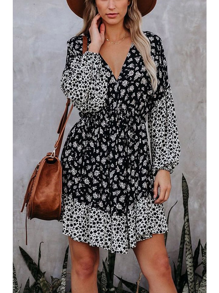 Milan Kiss Sukienka w kolorze czarno-białym rozmiar: M