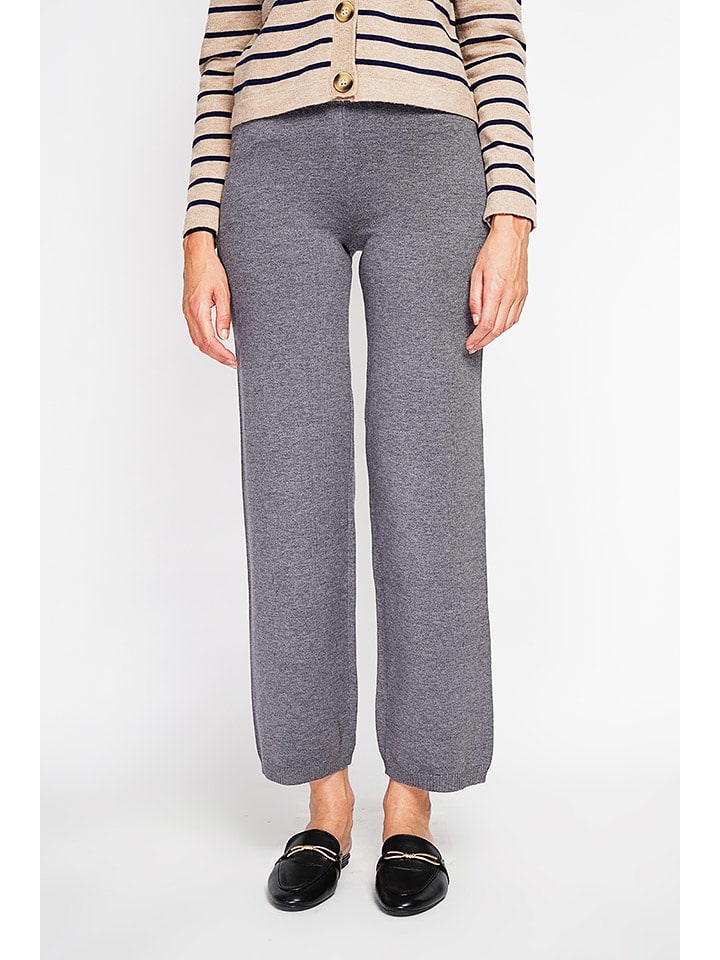 ASSUILI Spodnie materiałowe w kolorze szarym rozmiar: 40