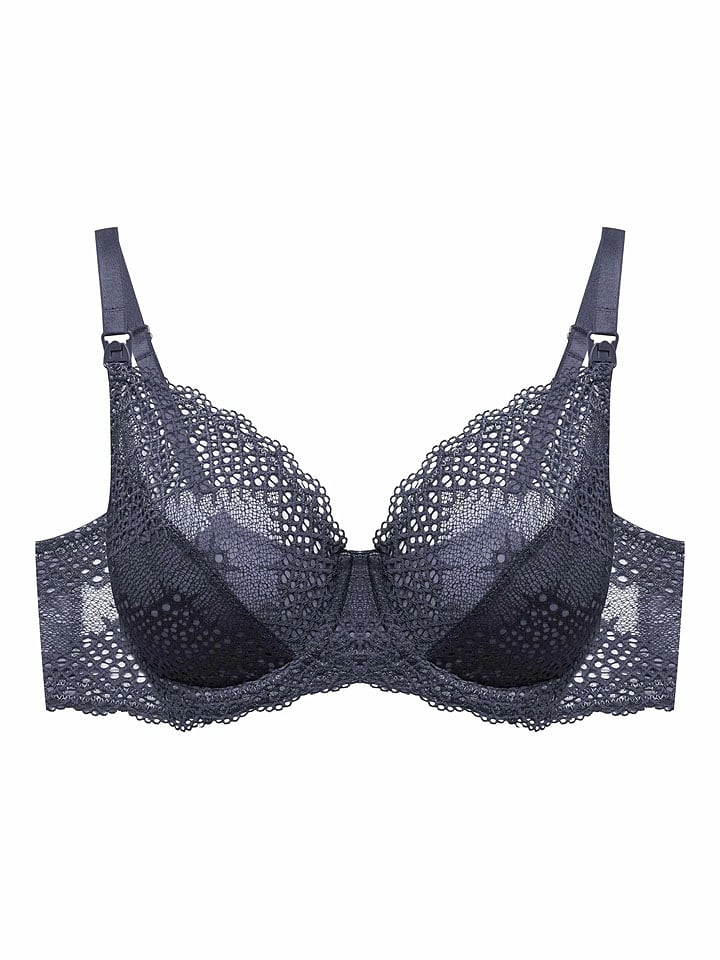 ESOTIQ Biustonosz "Caris" w kolorze ciemnoszarym do karmienia rozmiar: 75E