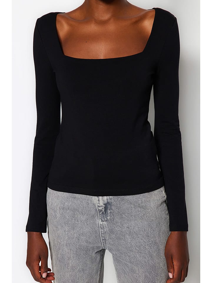 trendyol Koszulka w kolorze czarnym rozmiar: S