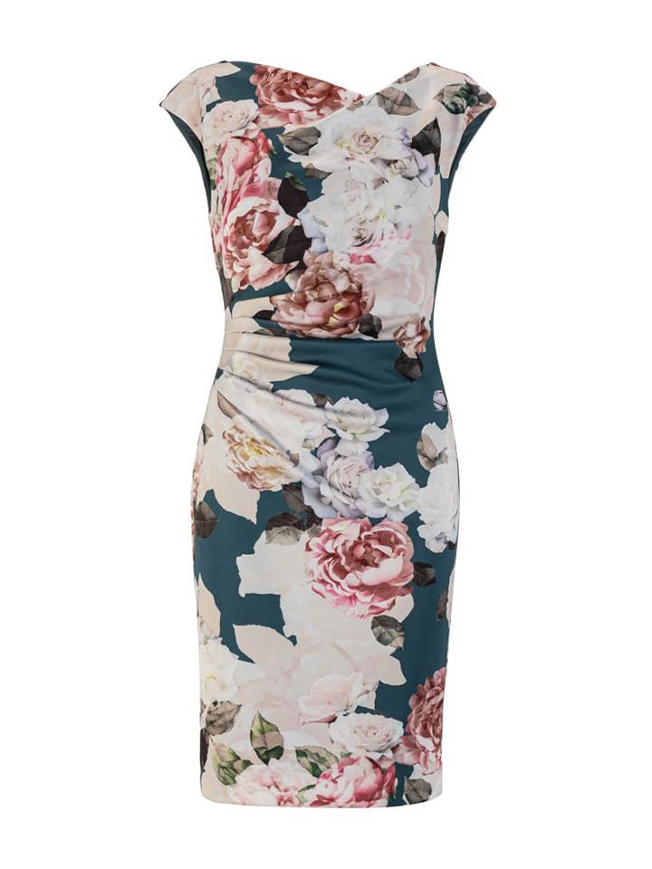 SWING Sukienka w kolorze niebiesko-kremowym rozmiar: 42