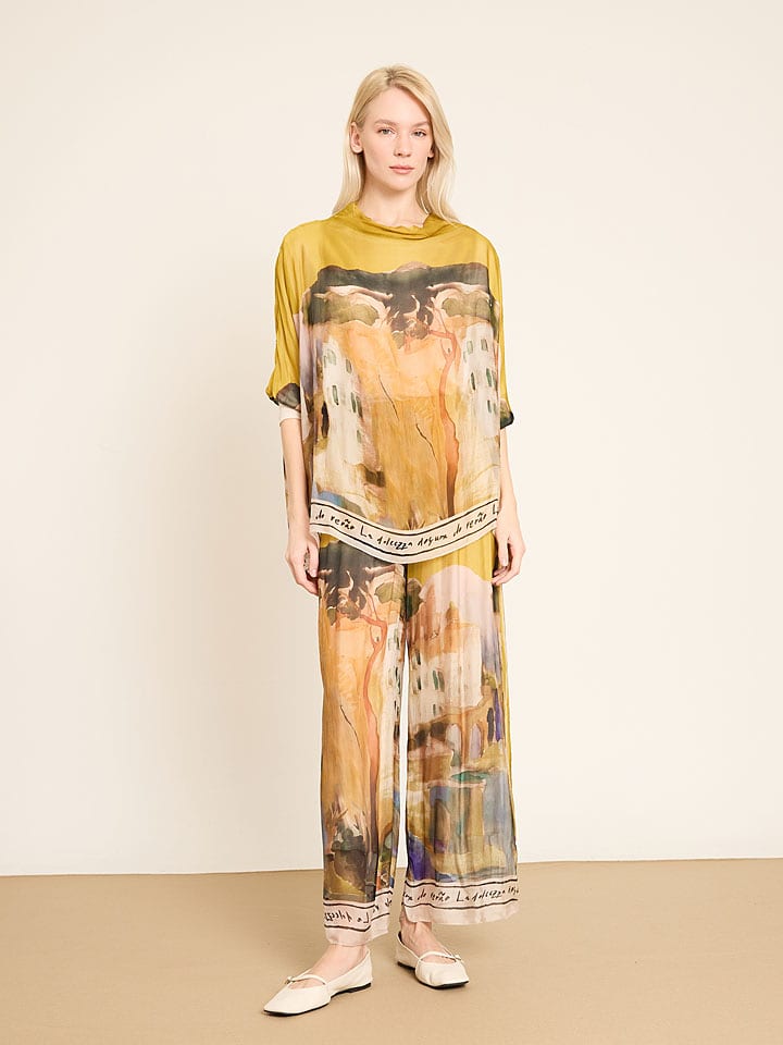 BGN Bluzka w kolorze kremowo-pomarańczowo-żółtym rozmiar: 34