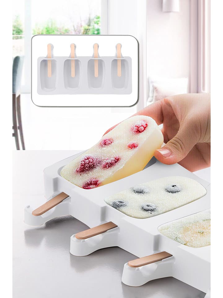 Violeta Home Foremka w kolorze białym do lodów - 9 x 12 x 5 cm rozmiar: onesize