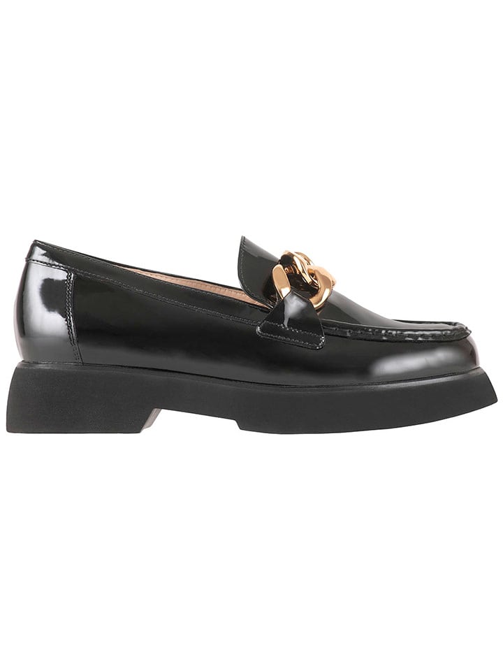 Högl Skórzane mokasyny "Stacy" w kolorze czarnym rozmiar: 38