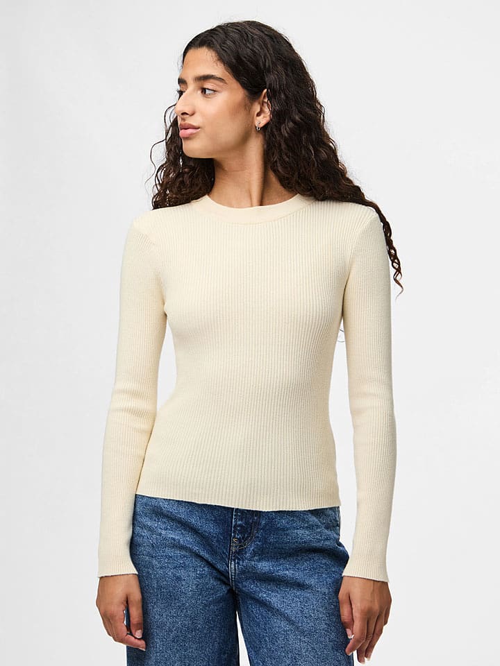 Pieces Koszulka "Pcmira" w kolorze kremowym rozmiar: XL