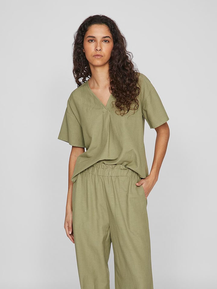 Vila Koszulka w kolorze zielonym rozmiar: 34