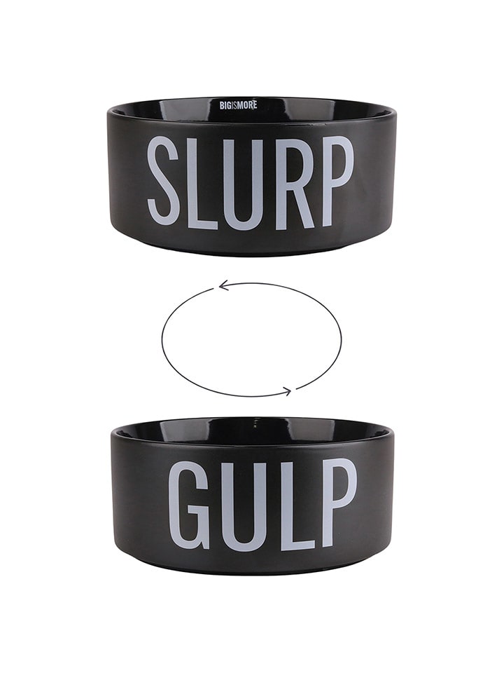 TINTEUNICHE Miska "Bigismore" w kolorze czarnym dla zwierząt - 1,4 l rozmiar: onesize