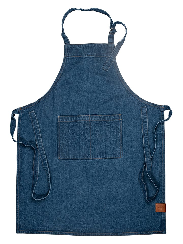 Sagaform Fartuch kuchenny "Aron" w kolorze granatowym - 90 x 70 cm rozmiar: onesize