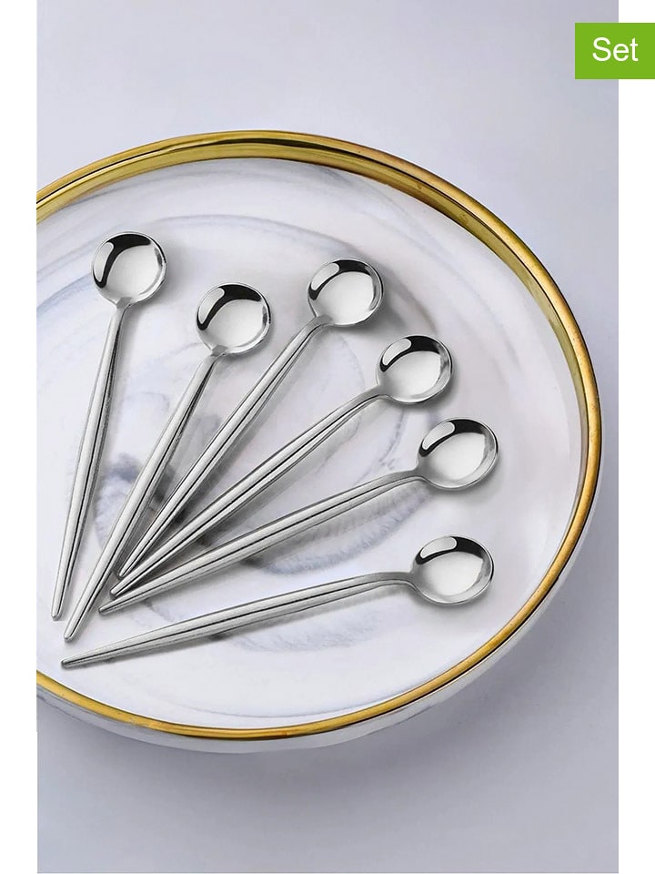 Hermia Łyżeczki (6 szt.) do kawy - dł. 12,5 cm rozmiar: onesize