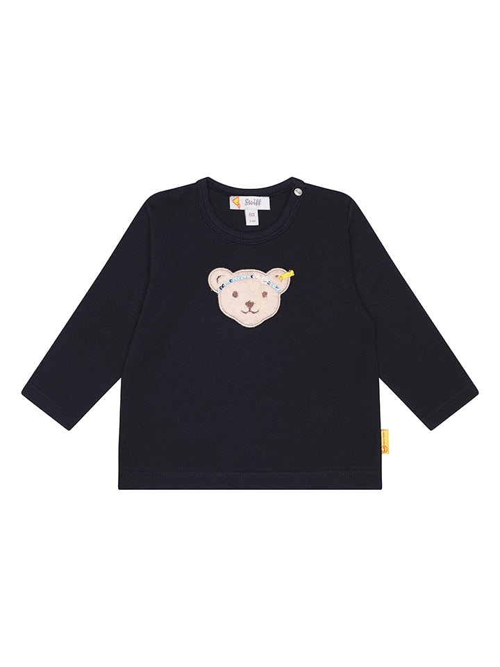 Steiff Koszulka w kolorze czarnym rozmiar: 74