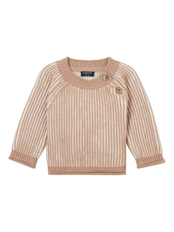 Noppies Sweter "Gan" w kolorze jasnobrązowym rozmiar: 80