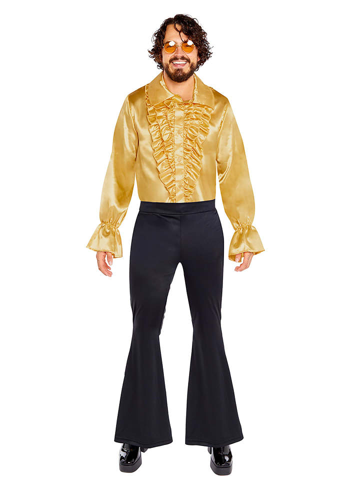 amscan Koszula kostiumowa w kolorze złotym rozmiar: XL