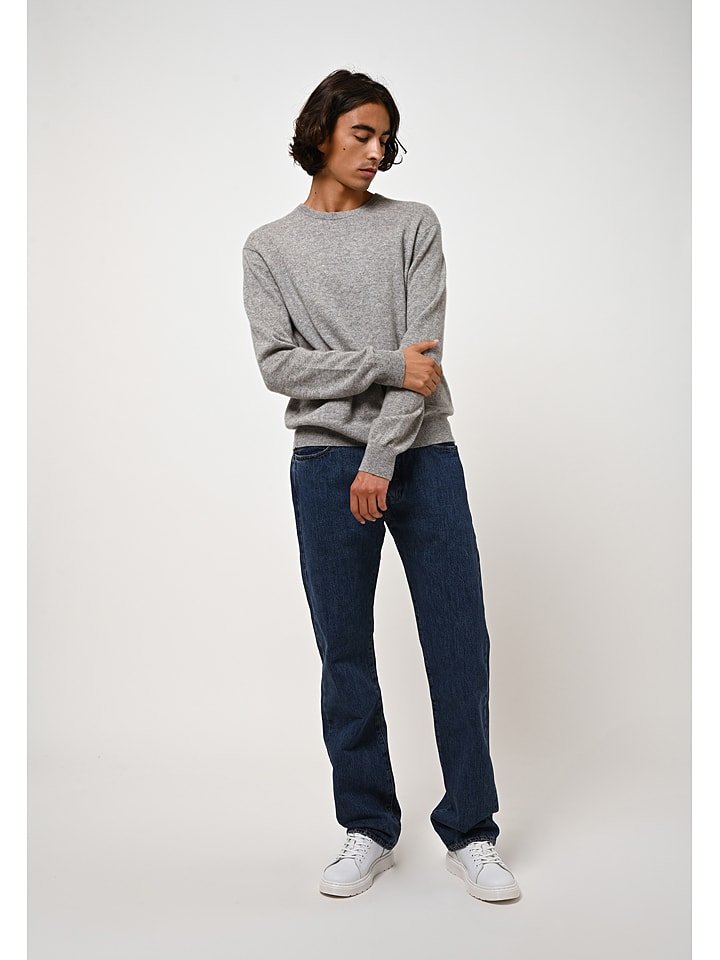 AUTHENTIC CASHMERE Kaszmirowy sweter "Aigliére" w kolorze szarym rozmiar: M