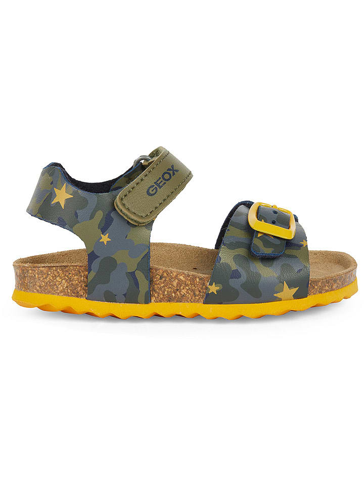 Geox Sandały "Chalki" w kolorze khaki rozmiar: 27