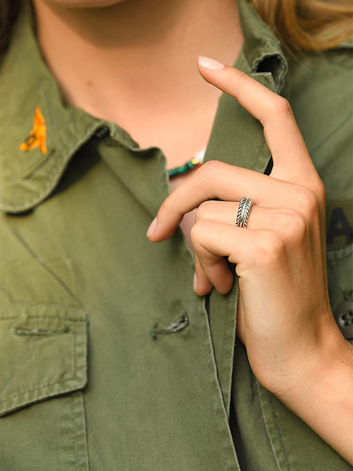 AMAZONIA Srebrny pierścionek "Inae" rozmiar: 66