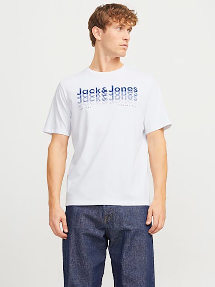 Jack & Jones Koszulka w kolorze białym rozmiar: M