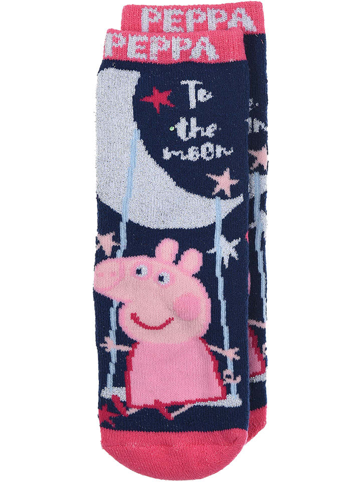 Peppa Pig Skarpety "Świnka Peppa" w kolorze granatowym rozmiar: 23-26