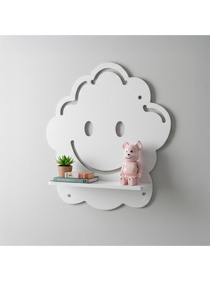 Woody Kids Regał ścienny' w kolorze białym - 33 x 35 x 10 cm rozmiar: onesize