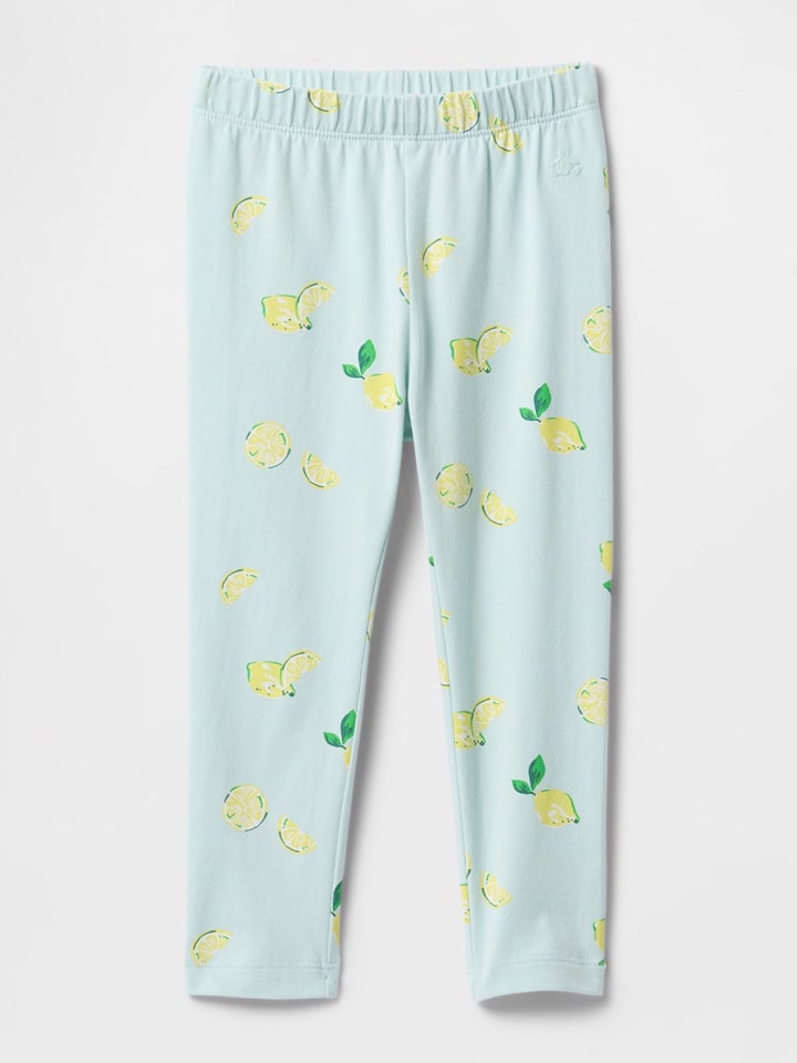 GAP Legginsy w kolorze błękitno-żółto-zielonym rozmiar: 74/80