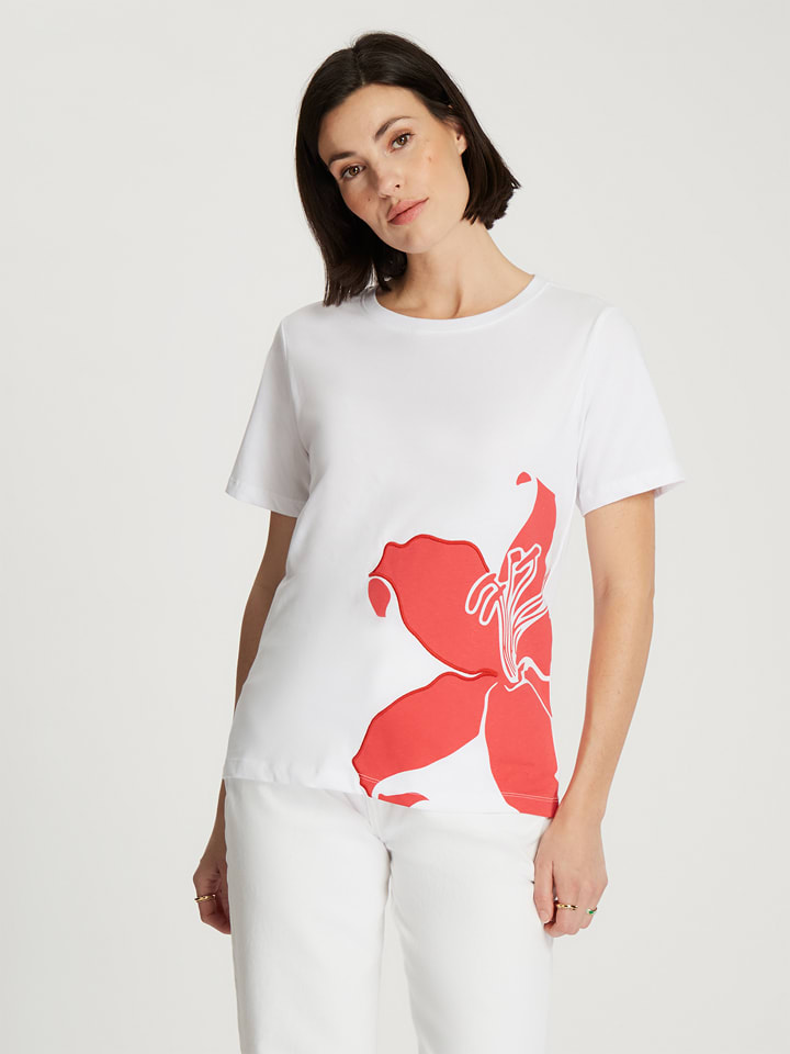 Cross Jeans Koszulka w kolorze białym rozmiar: L