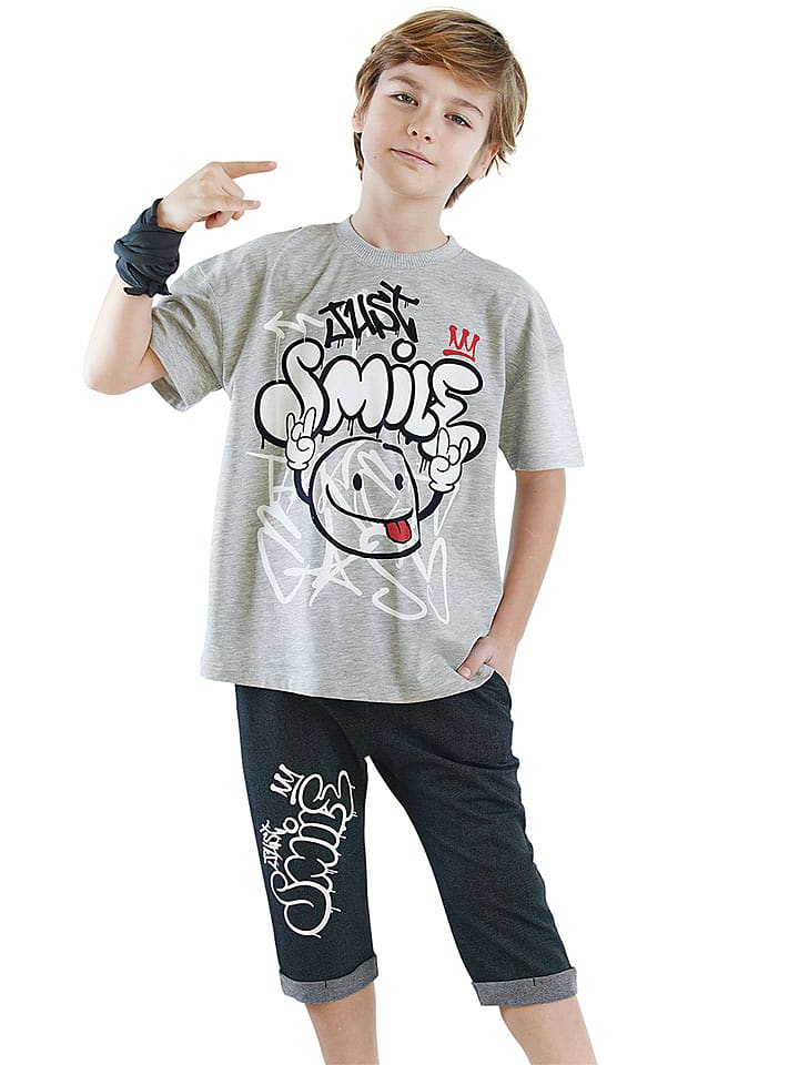 Denokids 2-częściowy zestaw w kolorze szaro-czarnym rozmiar: 110